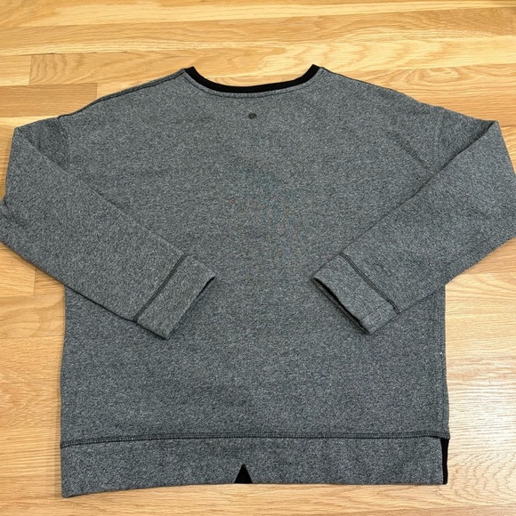 Lululemon Keep Up Crew Heathered Speckled Black Size 6 - Picture 5 of 7